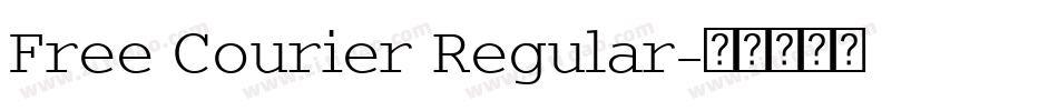 Free Courier Regular字体转换